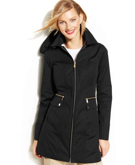 what are the popular michael kors long winter coats|Michael Kors raincoat women.